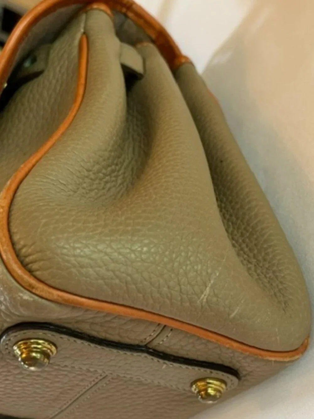 DOONEY & BOURKE | Taupe Essex Carrier Bag Top Handle-Vintage